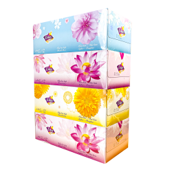 Khăn giấy hộp E'mos Premium 4 mùa - 180 tờ