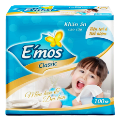 Khăn ăn E'mos Classic 33cm 1 lớp