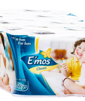 Giấy vệ sinh E'mos Classic 10 - 2 lớp
