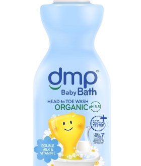 Sữa tắm gội cho bé DMP Double Milk 450ml