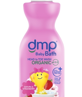 Sữa tắm gội cho bé DMP Sakura & Strawberry 450ml